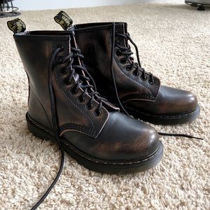 Women’s Dr Martens Style Lace-Up Combat Boots